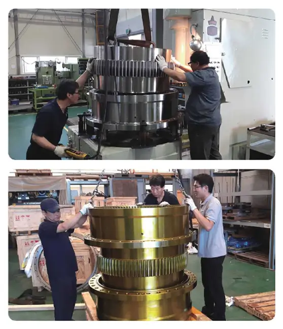 sangyong gear coupling aplication for Reducers, cranes, hoists, rolling mills, stirrers, conveyors